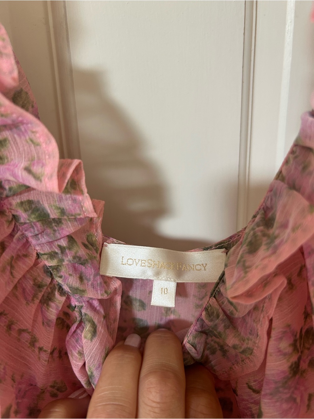 LoveShackFancy Noni Dress in Prairie Pink - Picture 3 of 4